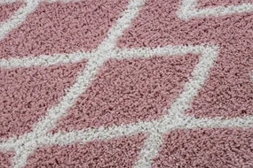Tappeto BERBER BENI rosa Frange berbero marocchino shaggy