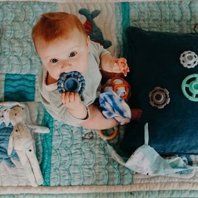 Piramide impilabile con massaggiagengive, oceano