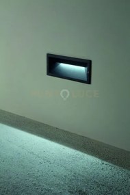 Segnapasso shade nero led 4000k 620lm 13w ip65 l.25x10cm