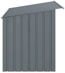 Casetta cani con tetto antracite 153x91x110 cm acciaio zincato