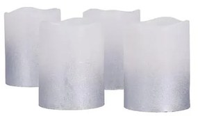 Solight 1V284 - Set da 4 candele LED in cera naturale, alimentazione 1x CR2032, luce bianco caldo