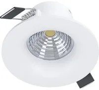 Faretto Ad Incasso Moderno Saliceto Alluminio Bianco Led Integrato 6W 2700K