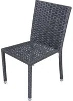 Sedie da giardino Esterno Braccioli Polyrattan Struttura Acciaio Imperial Coveri Colore: Grigia