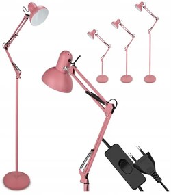 Lampada da terra 1x E27, 40 W, 230 V — rosa