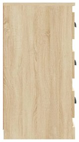 Credenza rovere sonoma 70x35,5x67,5 cm in legno multistrato