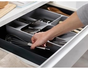 Organizzatore per cassetti da cucina grigio DrawerStore - Joseph Joseph
