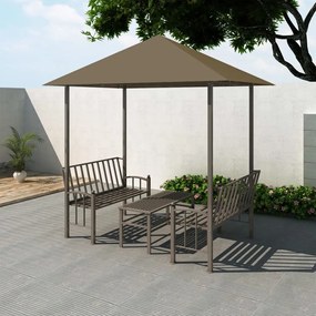 Padiglione Giardino Tavolo E Panche 2,5x1,5x2,4m Talpa 180 G/m² /