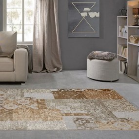 Tappeto Farashe patch beige, L 200 x L 140 cm