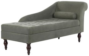 Chaise longue con contenitore grigio scuro PESSAC Beliani