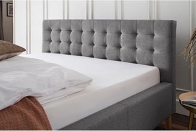 Letto singolo imbottito grigio chiaro rete non inclusa 120x200 cm Malin – Meise Möbel