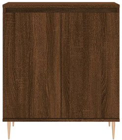 Credenza rovere marrone 60x35x70 cm in legno multistrato