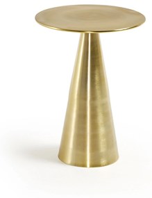Kave Home - Tavolino Rhet in metallo finitura oro Ã˜ 39 cm