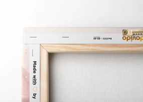 Quadro su tela – Fiori eleganti con tocco rosa-oro