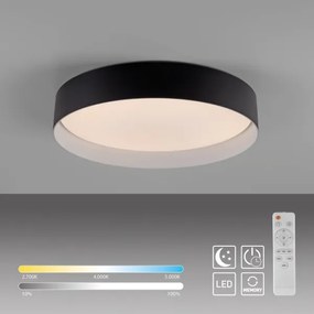 Schöner Wohnen 14594-18 - Plafoniera LED dimmerabile TAVOLI LED/20W/230V nero + telecomando