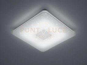 Samurai plafoniera led 21,5w 2400lm, 3000 - 5500k quadrata con tele...