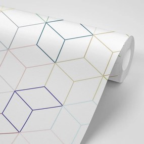 Carta da parati autoadesiva – Cubi colorati