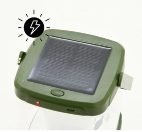 Lampada portatile ricaricabile a LED con una trappola per insetti LED/3W/1800 mAh verde