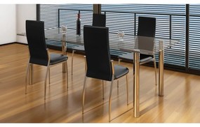 Sedie Da Pranzo 4 Pz Nere İn Similpelle /