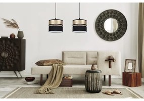 Lampadario a sospensione con filo LIMA 2xE27/60W/230V oro/nero