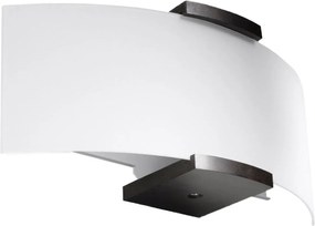 Applique da Parete EMILIO 2xE14 in Legno e Vetro