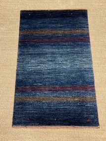 Loribaft Tappeto 60x90 Blu (Iran) Annodato A Mano
