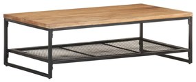 Tavolino da caffè 110x60x35 cm in legno massello di acacia