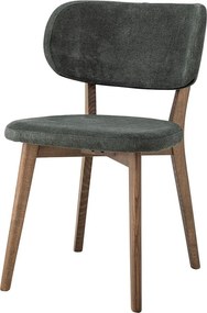 Sedia da pranzo verde scuro/marrone Cally – Bloomingville