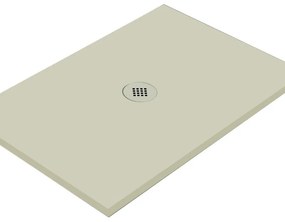 Piatto doccia in ceramica extra slim crema L 140 x L 80 cm