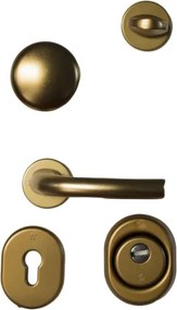 Kit Maniglia E Accessori Per Porta Blindata Cilindro Europeo BLINDO Bronzo