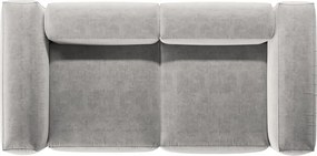 Divano grigio chiaro 224 cm Bergamo – Cosmopolitan Design