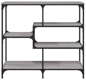 Tavolo consolle grigio sonoma 103x32x95 cm in legno multistrato