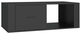 Tavolino da salotto nero 100x50,5x35 cm in legno multistrato