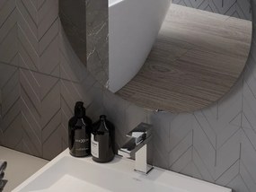Mexen Alto lucido specchio da bagno rotondo 80 cm - 9853-080-080-000-00