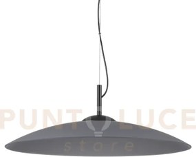 Eclipse lampadario sospeso 1 luce attacco gx53 d.60cm nero in vetro