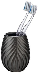 Tazza in ceramica antracite per spazzolini da denti Idro - Wenko