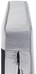 Chaise longue velluto grigio destra ALLIER Beliani