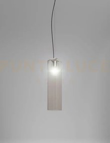 Tubes sospensione 60 fume' trasparente nickel opaco 1 luce attacco...