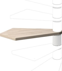 Gradino Nara in legno bianco L 890 mm H 230 mm