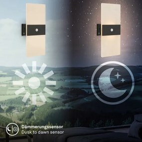 Briloner 3888015 - Lampada da parete ricaricabile LED con sensore AURA LED/2,5W/5V 1800 mAh nera