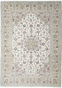 Kashan Tappeto 250x350 Beige (Iran) Annodato A Mano