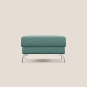 Star Pouf con piedini alti in tessuto impermeabile fiammato T03 verde acqua