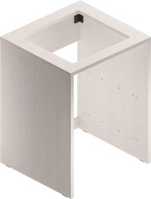 Mobile lavanderia Jnka in truciolare legno larice bianco P 66 x L 70 x H 92 cm