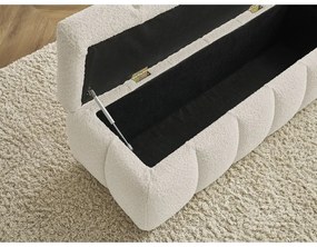 Panca beige in tessuto bouclé Mont Blanc - Bobochic Paris