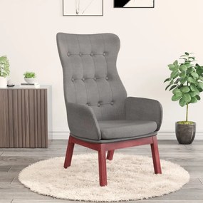 Poltrona Relax Grigio Chiaro İn Tessuto /