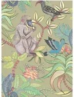 Cole & Son Carta da parati Savuti - Khaki/ Multi