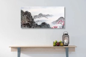 Stampa su tela – Paesaggio cinese nella nebbia