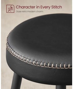 Sedia da bar LIOR nera