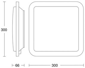 Steinel 052522 - Plafoniera LED con sensore RS LED/9,5W/230V