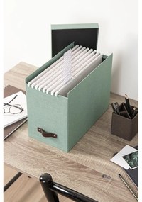 Organizer verde in cartone per documenti Johan Canvas Paper Laminate – Bigso