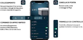 Vasca Idromassaggio da Esterno Spa Riscaldata 160x160x65 cm 6 Posti Wi-Fi Tribeca Smart...
